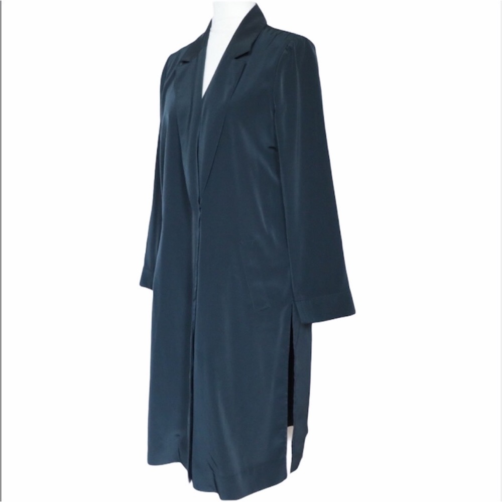 NWT J. Crew Long Open Front Jacket Deep Navy Small